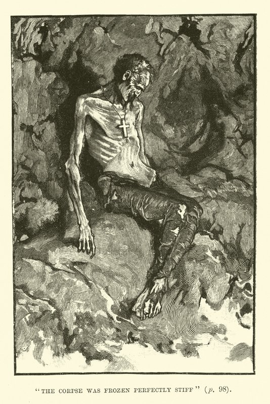 Illustration til King Solomons Mines af H Rider Haggard af Walter Paget