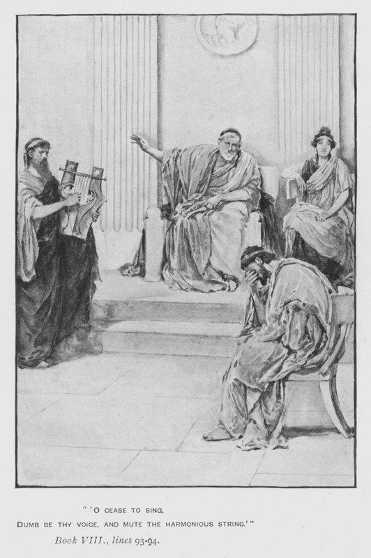 Illustration til pavens Odyssey of Homer (litho) af Walter Paget