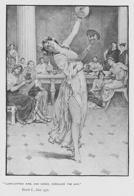 Illustration til pavens Odyssey of Homer (litho) af Walter Paget