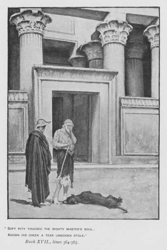 Illustration til pavens Odyssey of Homer (litho) af Walter Paget