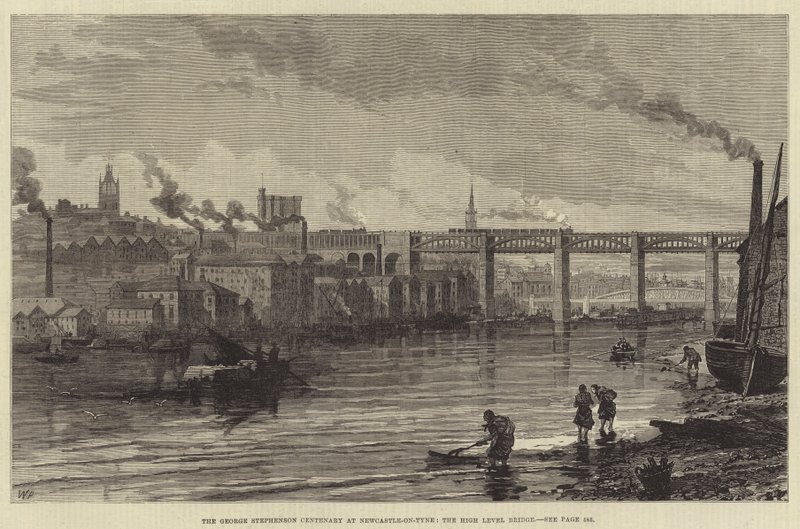 George Stephensons århundrede i Newcastle-on-Tyne, High Level Bridge af Walter Paget