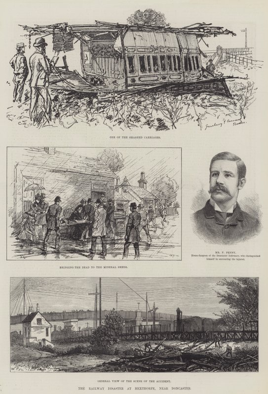 Jernbanekatastrofen ved Hexthorpe, nær Doncaster af Walter Paget