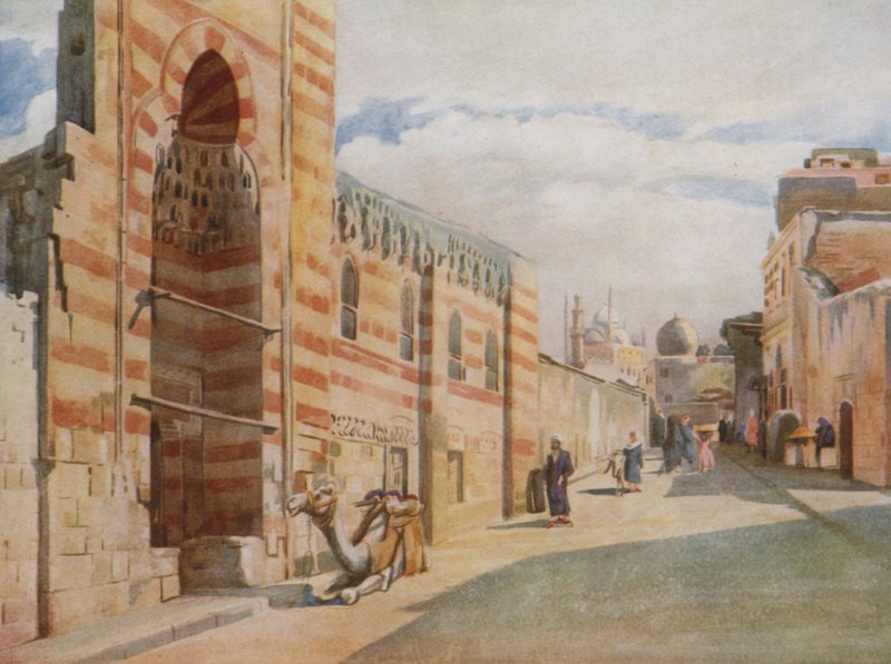 En moske i Saida Zeineb-kvarteret, Kairo af Walter Spencer Stanhope Tyrwhitt