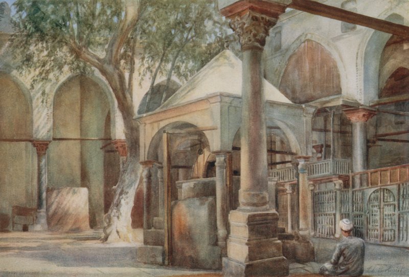 Mosque of Almase: Interiør, Cairo af Walter Spencer Stanhope Tyrwhitt