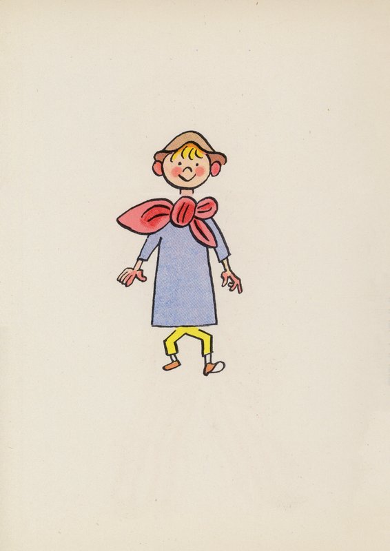 Figurer fra børnebøger: Tom Thumb (farvelitografi) af Walter Trier
