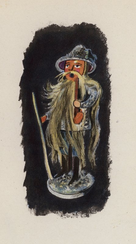 Gammelt legetøj malet af Walter Trier (farvelitografi) af Walter Trier