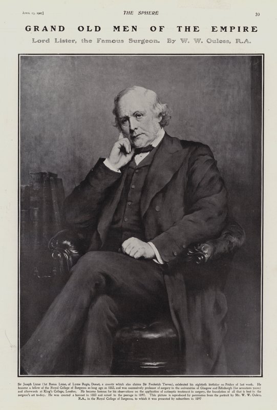 Joseph Lister af Walter William (after) Ouless