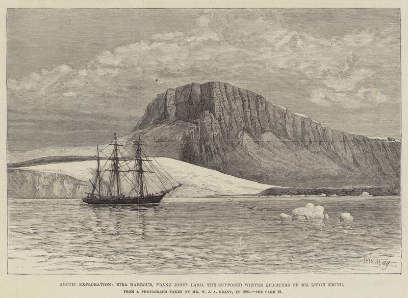 Arctic Exploration, Eira Harbour, Franz Josef Land, Mr Leigh Smiths formodede vinterkvarterer af Walter William May