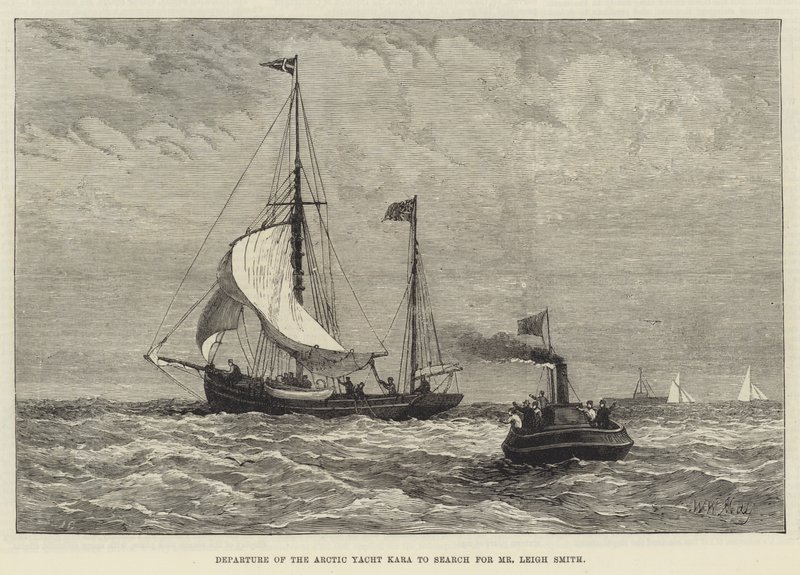 Afgang af Arctic Yacht Kara for at søge efter hr. Leigh Smith af Walter William May
