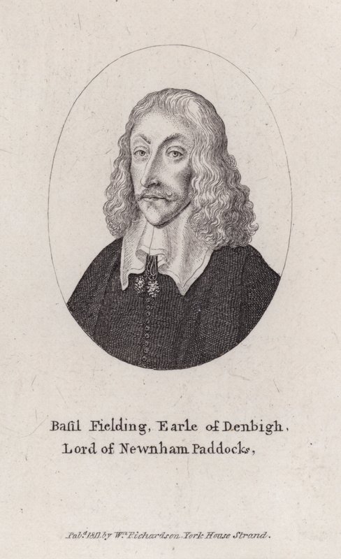 Basil Feilding, 2. jarl af Denbigh, engelsk diplomat, politiker og Paliamentarisk soldat i borgerkrigen (gravering) af Wenceslaus (after) Hollar