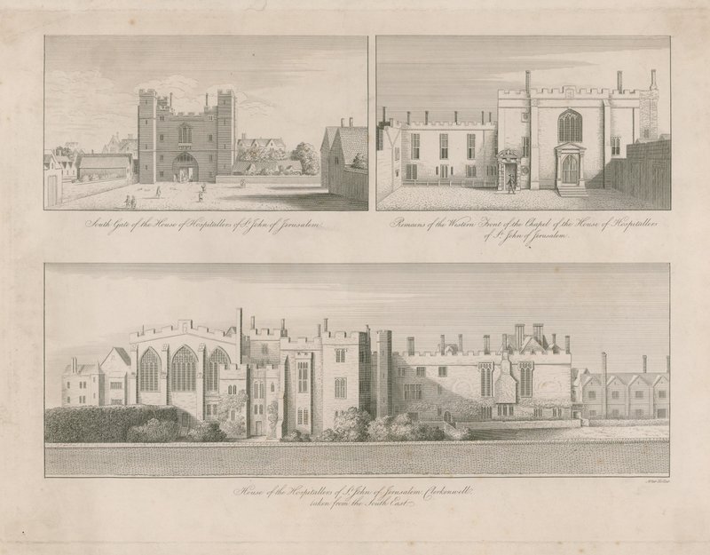 House of the Hospitallers of St John of Jerusalem, Clerkenwell af Wenceslaus Hollar