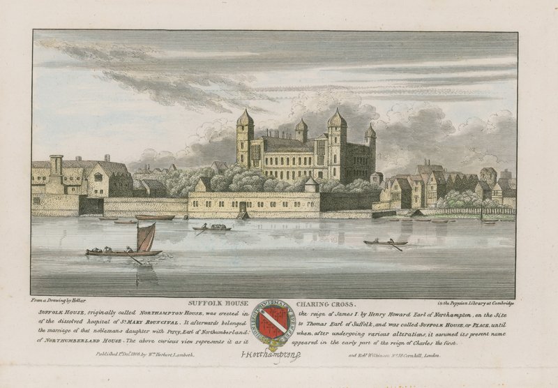 Suffolk House, Charing Cross, London af Wenceslaus Hollar