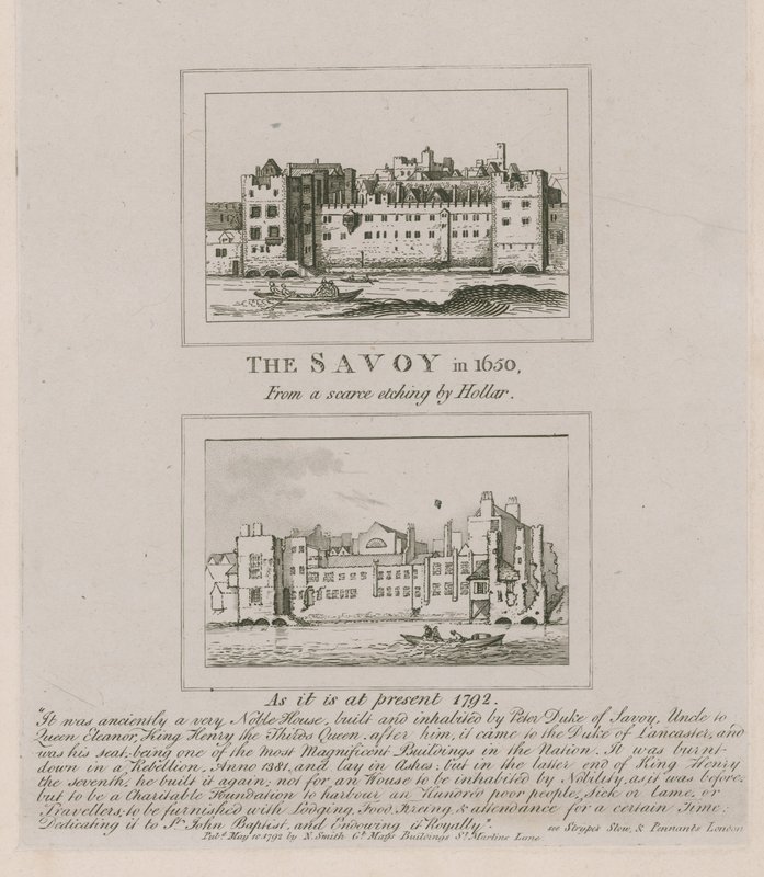 Savoyen i 1650 og som det ser ud i dag i 1792 af Wenceslaus Hollar