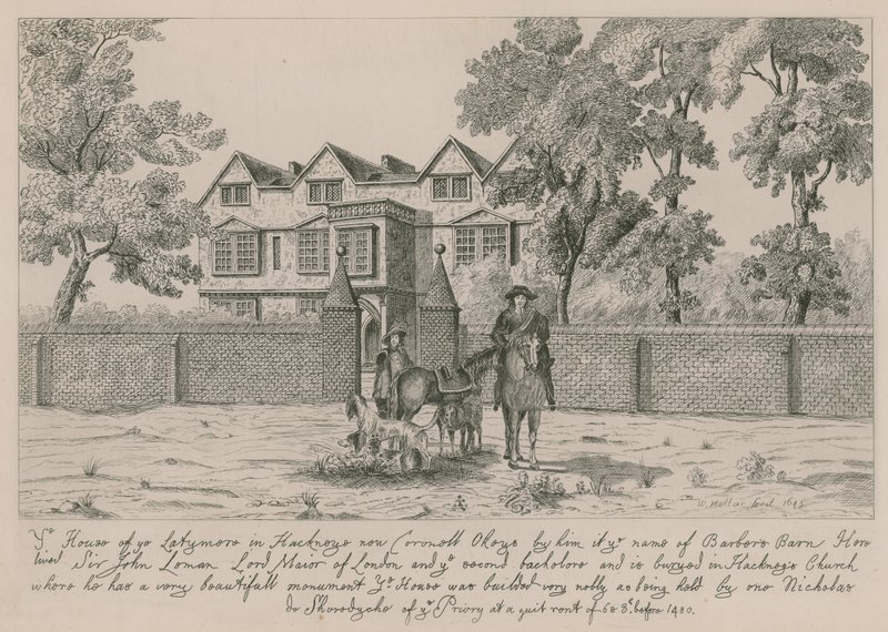 Latymeres hus i Hackney af Wenceslaus Hollar
