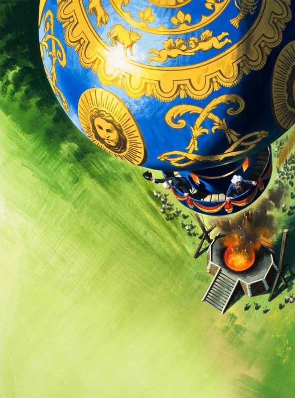 Opstigning med ballon af Wilf (20th century) Hardy