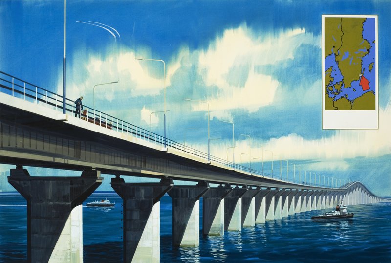 Bro over Kalmarsund af Wilf (20th century) Hardy