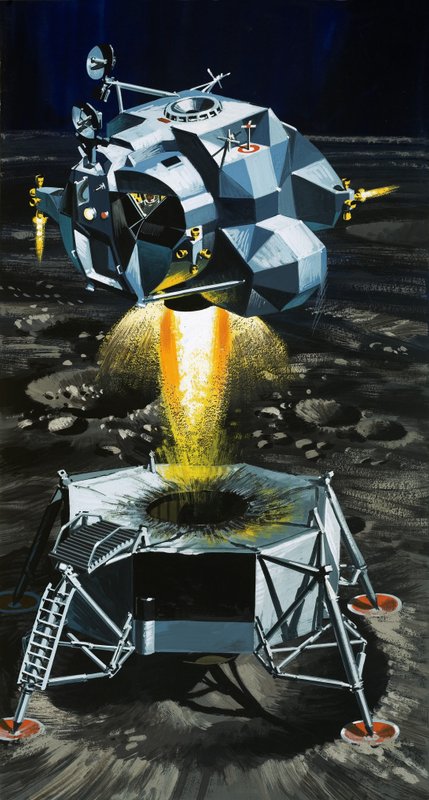 Hvordan månelandingsfartøjet bliver til en raket, der kan skyde astronauter væk fra månens overflade af Wilf (20th century) Hardy