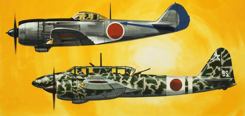 Ind i det blå: Japanske fly fra Anden Verdenskrig af Wilf (20th century) Hardy