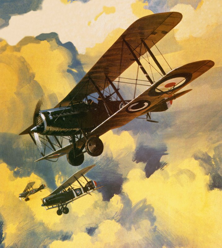 Mænd fra Royal Flying Corps ude for at bekæmpe truslen fra den tyske flydende flotille af Wilf (20th century) Hardy