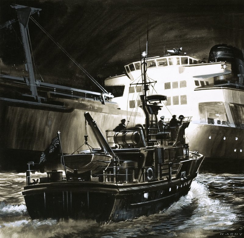 Den britiske måde at leve på: Den britiske kystvagts indtægtskuttere af Wilf (20th century) Hardy
