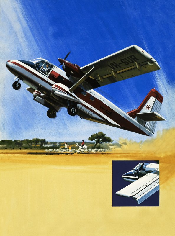 Nomad-fly med to motorer og kort starttid af Wilf (20th century) Hardy