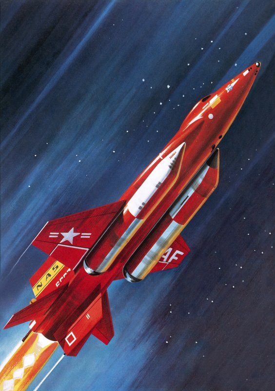 Uidentificeret raketfly fra NASA af Wilf (20th century) Hardy