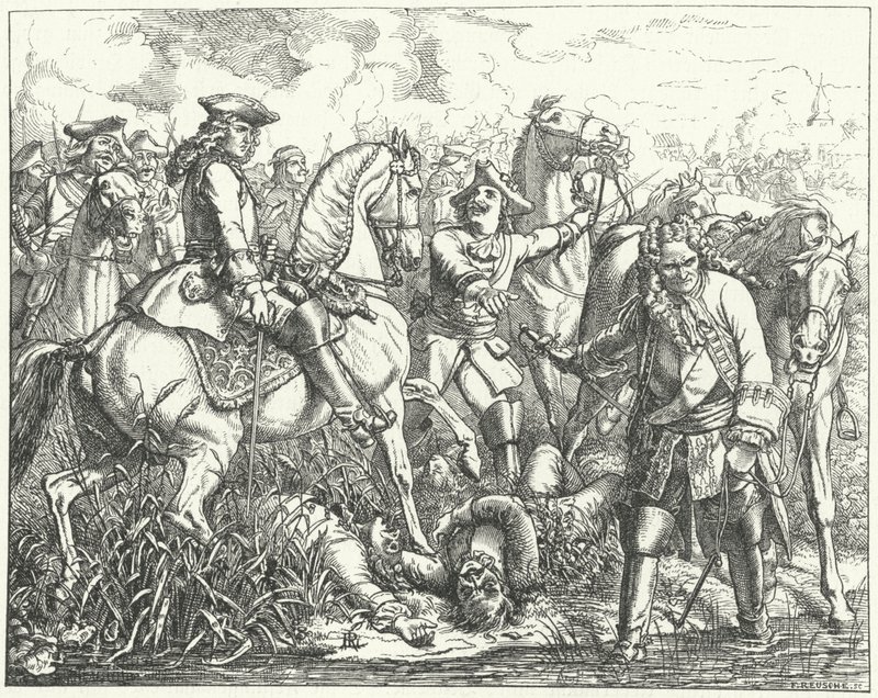 Tilfangetagelse af marskal Tallard i slaget ved Blenheim, 1704 af Wilhelm Camphausen