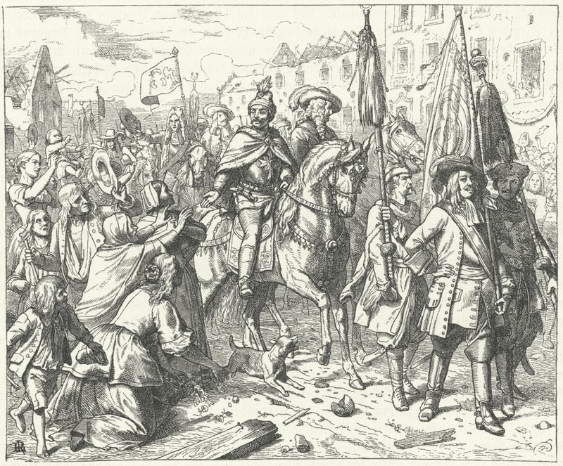 Wiens befriere kommer ind i byen, 1683 af Wilhelm Camphausen
