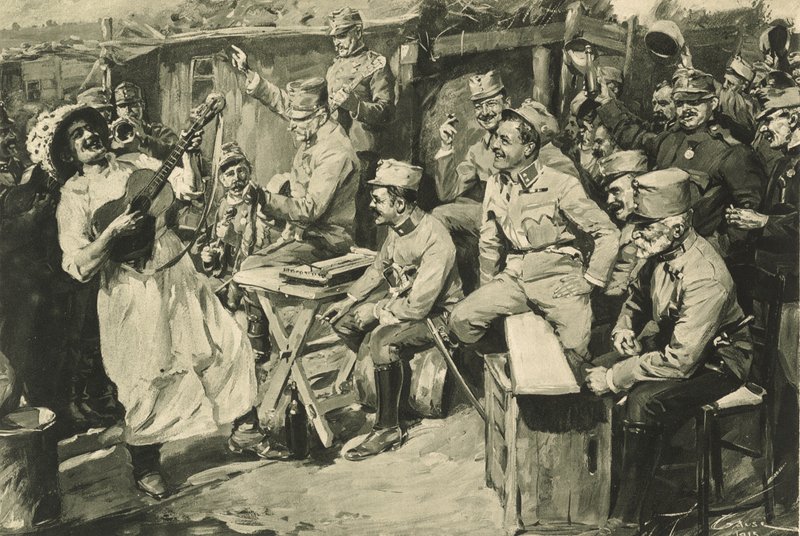 Wienerhumor i en lejr af reservister i Karpaterne af Wilhelm Gause