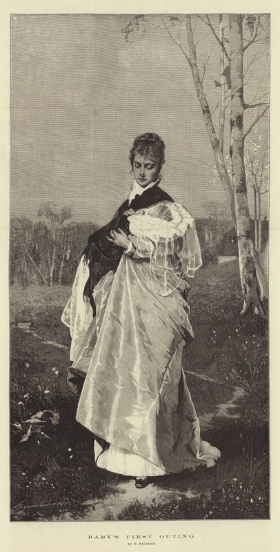 Babys første udflugt af Wilhelm von Kaulbach