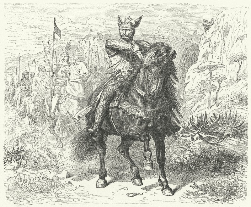 El Cid (gravering) af Wilhelm Camphausen