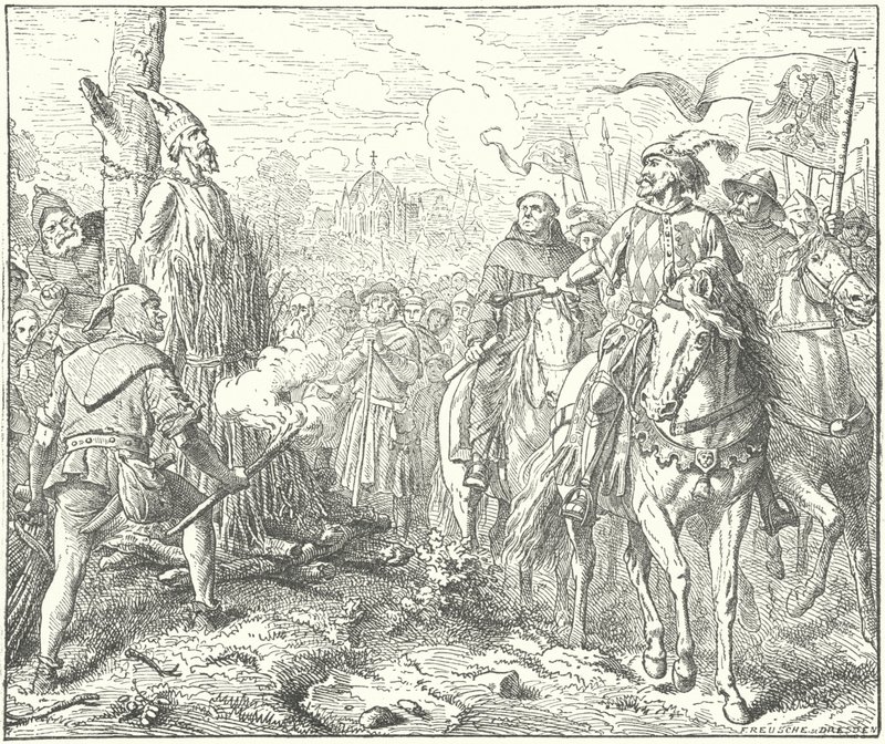 Henrettelsen af Jan Hus af Wilhelm Camphausen