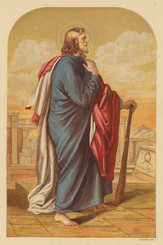St Judas Thaddeus (farvelitografi) af Wilhelm Kandler