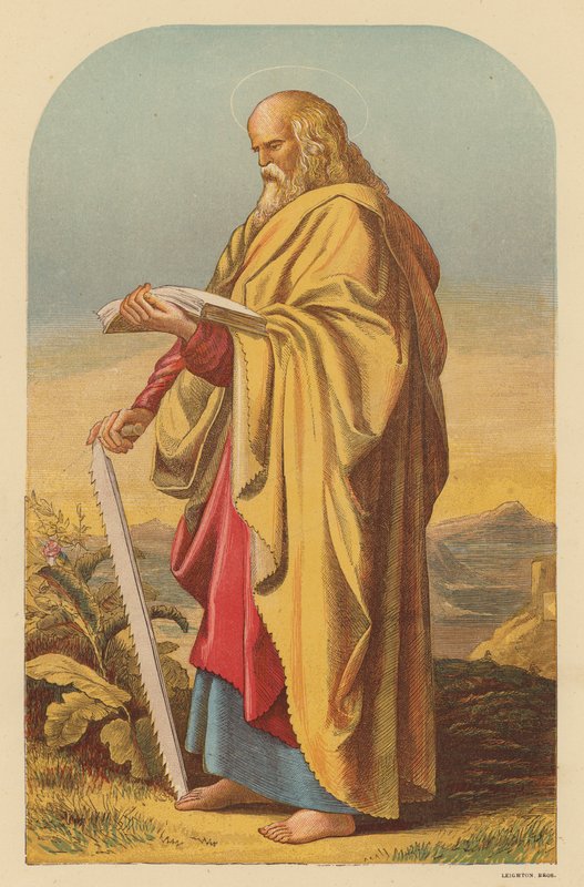 St Simon (farvelitografi) af Wilhelm Kandler