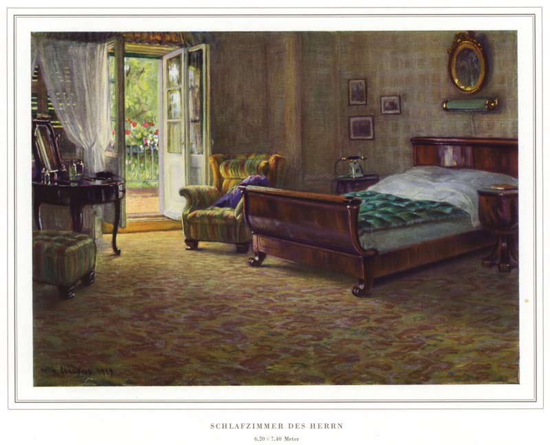 Tæppefabrikanters virksomhed Halvmåne tæppefabrik af Koch und Te Kock (farve litho) af Wilhelm Ludwig Heinrich Claudius