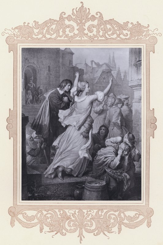 Clarchen, Egmont (litho) af Wilhelm von (after) Kaulbach
