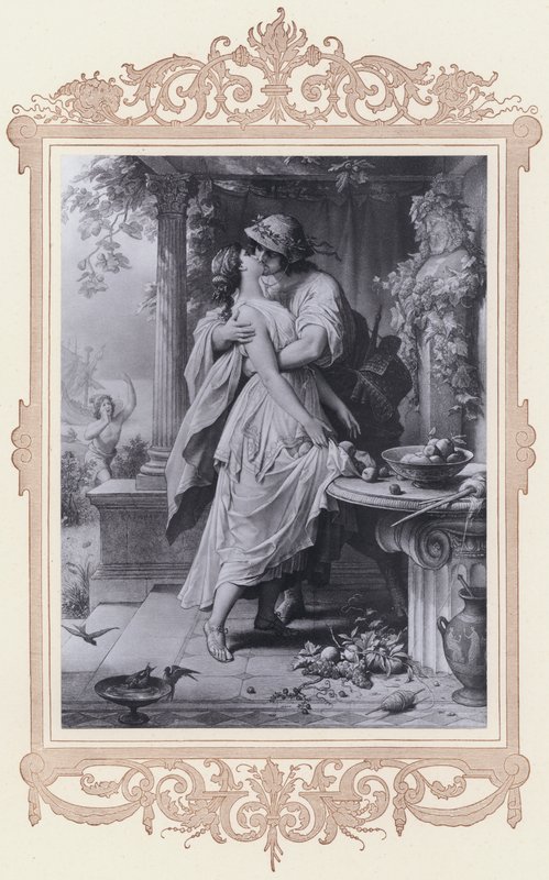 Dora, Alexis og Dora (litho) af Wilhelm von (after) Kaulbach
