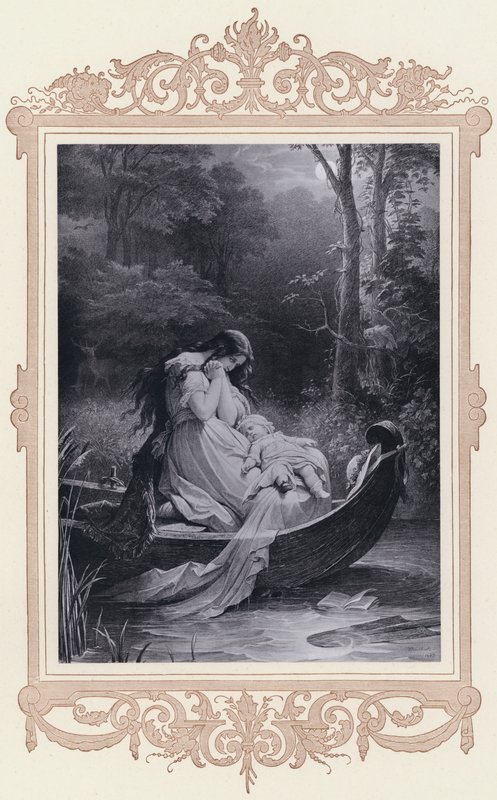 Ottilie, valgfri affinitet (litho) af Wilhelm von (after) Kaulbach