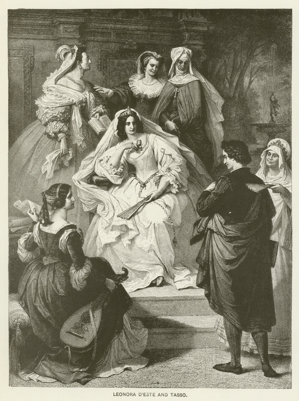 Leonora dEste og Tasso af Wilhelm von Kaulbach