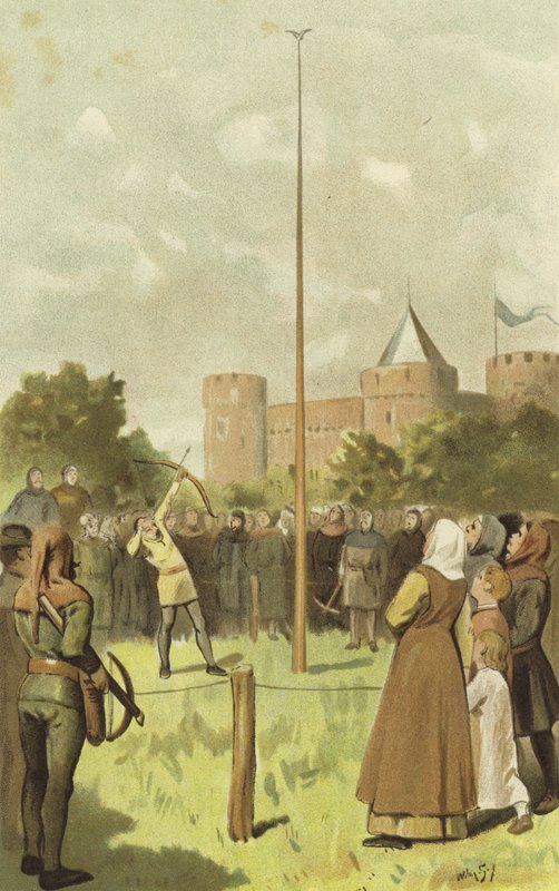 Fugleskydning, Holland, 14. århundrede af Willem II Steelink