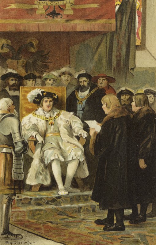 Indvielse af Karl V, Groningen, Nederlandene, 1523 af Willem II Steelink