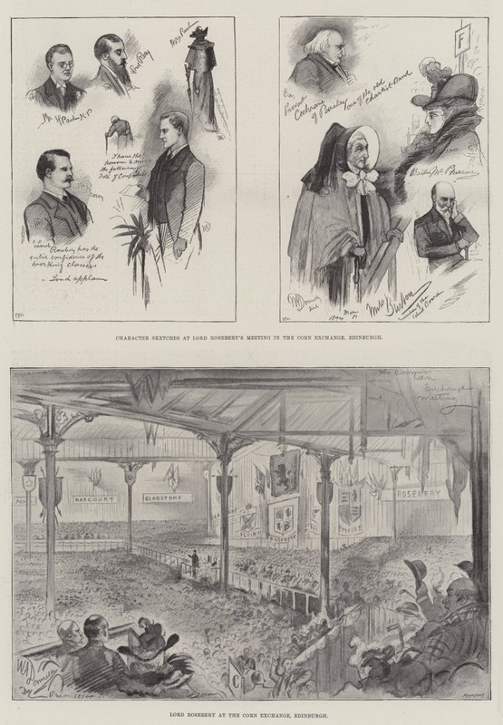 Lord Rosebery i Edinburgh af William A. Donnelly