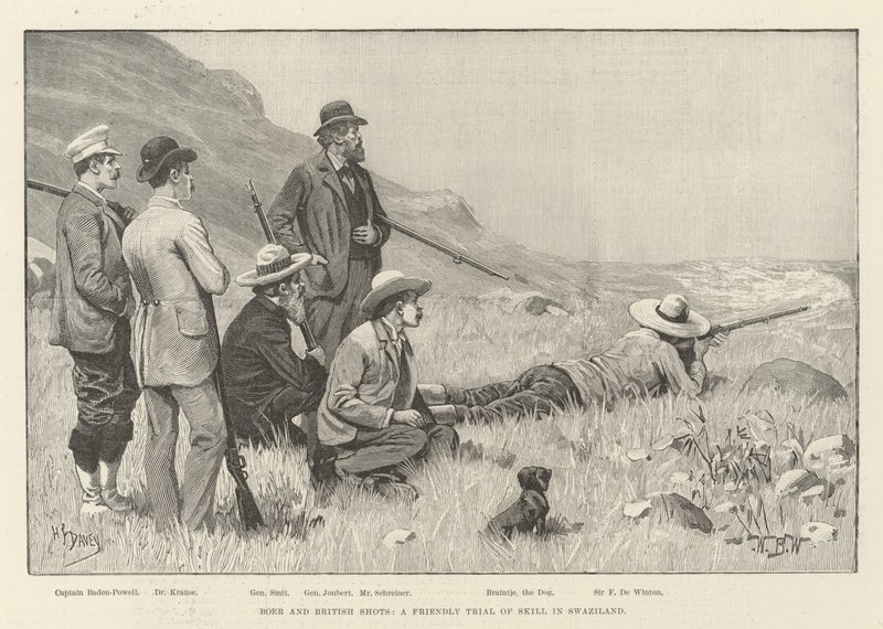 Boer and British Shots, en venskabelig prøvelse af dygtighed i Swaziland af William Barnes Wollen