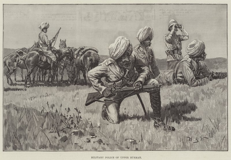 Militærpolitiet i Øvre Burmah af William Barnes Wollen