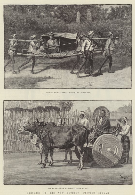 Skitser i Yaw Country, Western Burmah af William Barnes Wollen