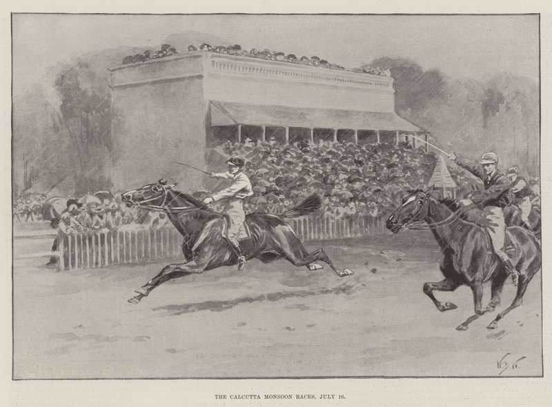 The Calcutta Monsoon Races, 16. juli af William Barnes Wollen