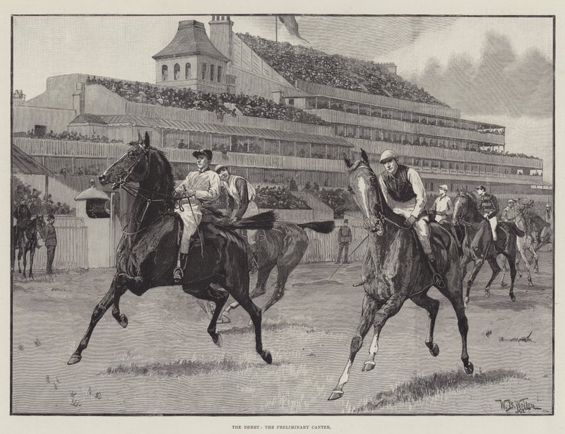 Derbyet, den indledende galop af William Barnes Wollen