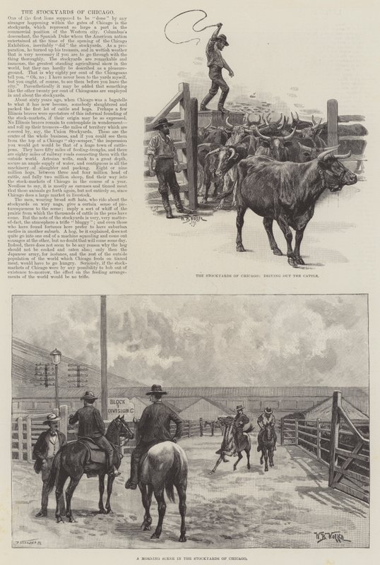 Stockyards i Chicago af William Barnes Wollen