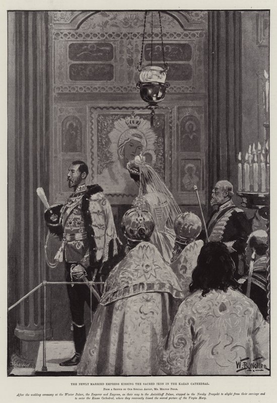 Brylluppet af Nicholas II, zar af Rusland af William Barnes Wollen