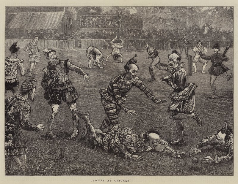 Klovne i Cricket af William Bazett Murray
